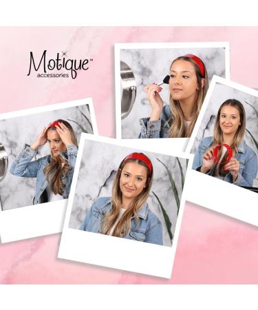 Red 2 Inch Hard Plastic Headband with Teeth Women and Girls wide Hair band (Motique Accessories) by Motique Accessories - Buy Online on GoSupps.com