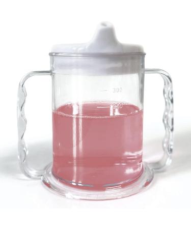 Buy Wide Floor Two Handle Drinking Cups with Lids - 6 Pieces | Ideal Adult Drinking Aid for Dementia & Arthritis | Easy Grip Mugs - Buy Online on GoSupps.com