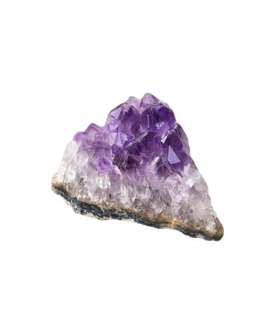 2pcs Natural Amethyst Cluster Quartz Ornaments Stone Crystal Specimen Home Office Decor Purple Feng Shui Stone Crystal Cluster 2pcs 0.78-1.97in Amethyst
