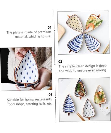 MAGICLULU 3pcs Sauce Dish Food Sauce Cups Kitchen Appetizer Plate Milk Heating Pot Condiment Dish Sauce Dipping Bowls Dip Bowls Platter Trays Hide a Key Rock Snack Ceramics Ceramic Plate 14.8X8.4X2.5CM Assorted Color - Buy Online on GoSupps.com