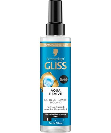 Gliss Aqua Revive Express Repair Conditioner (200ml) - Provides an extra dose of moisture and healthy shine for normal to dry hair - Buy Online on GoSupps.com