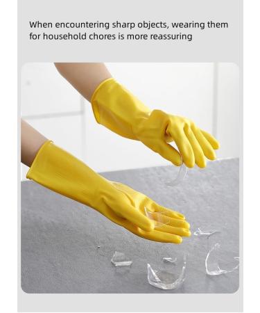 2 Pairs of Protective Gloves Thickened Latex wear-Resistant Durable Cleaning dishwashing and Laundry (Size : Small) - Buy Online on GoSupps.com