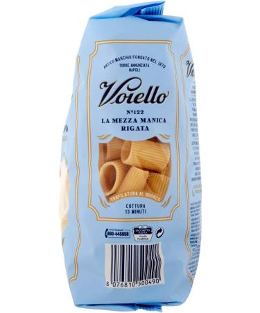  Italian Gourmet E.R. Voiello Pasta Mezze Maniche Rigate Pack of 5 100% Italian Pasta N 122 500 g + Polpa Italian Gourmet 400 g - Buy Online on GoSupps.com