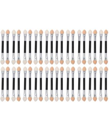 40 Pcs Latex Eye Shadow Stick Makeup Brush Make up Sponges for Face Dual Sides Eyeshadow 7.5cmx2pcs Assorted Colorx2pcs