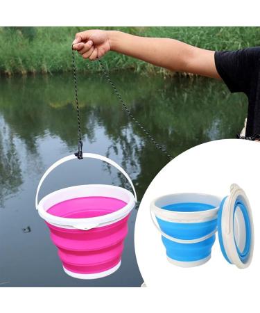 Mop Bucket Folding Bucket Portable Retractable Plastic Household Portable Thickened Travel Outdoor Car Wash Bucket Outdoor Fishing Bucket(Beige) Smooth Sailing - Buy Online on GoSupps.com