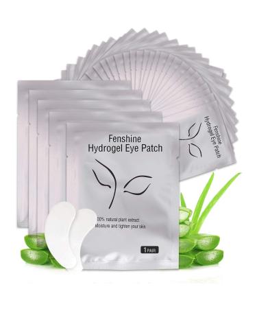Fenshine 100 Pairs Eyelash Extension Eye Pads Lint Free Hydrogel Eye Patches Professional Under Eye Gel Pads for Lash Extensions Supplies (100 Pairs) … 1 Pair (Pack of 100)
