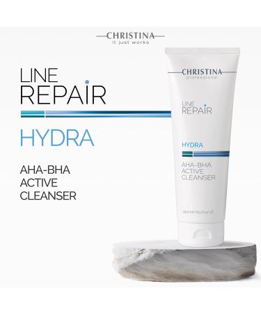 Christina Line Repair AHA BHA Facial Cleanser | Salicylic Acid & Glycolic Acid Face Wash | Revitalize Skin Improve Texture & Reduce Wrinkles | 250ml For All Skin Types - Buy Online on GoSupps.com