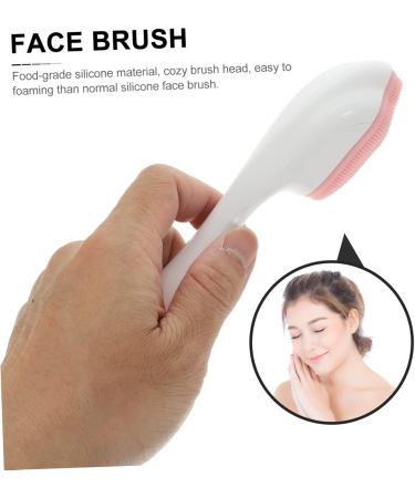 Didiseaon Silicone Face Brush Handle Face Brush Face Cleansing Brush Silicone Brush Cleansing Pads for Face Facial Cleansing Brush Handheld Silica Gel Pink Facial Cleanser 15.3x5.2cm Pink - Buy Online on GoSupps.com