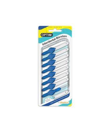 OPTIM interdental brushes pack of 8 blue 0.6mm size 3