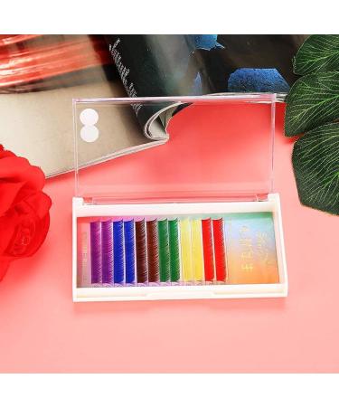 Rainbow Colored False Eyelashes | Gradient 12mm Fake Eyelash Extensions for Stunning Looks | International Shipping Available - Buy Online on GoSupps.com