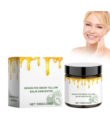 Crsetmyth Tallow Balm Creme for Skin Care 100 G Honey Balsam Beef Tallow Creme Rindertalg Creme Tallow Balm for the body Rindertalg Creme for skin care Moisture Cream for face