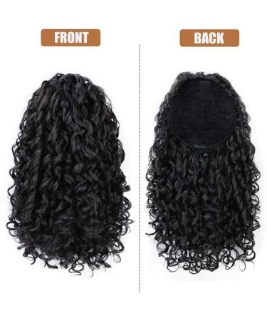 Yuanqu Curly Ponytail Extension - Drawstring Ponytails for Black Women | Synthetic Curly Hair Extension - Buy Online on GoSupps.com