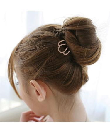 Lurrose 6pcs Metal Hair Combs Pins - 4 Teeth Side Combs for DIY Updo Accessories | Golden Hairpins for Women & Girls - International Shipping Available - Buy Online on GoSupps.com