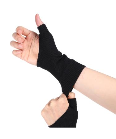 Thumb Wrist Gloves Elastic Compression Sleeves Thumb Wrist Support Braces Fingerless Glove Gel Pad Breathable Wrist Support Brace Joints Hand Pads Flexible Sport Pading