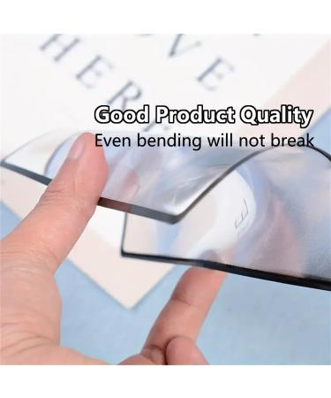 MANJIAMEI 3X Page Magnifying Sheet for Reading 2Pcs Flat Magnifier Lay on Page Flexible Plastic Magnifiers Lens Full-Page Magnifying Glass for Small Print Maps Books Newspapers Patterns (7'' x 4.7'') - Buy Online on GoSupps.com
