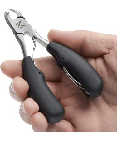 KLIPP Toe Nail Clippers - Stainless Steel Toenail Clippers for Thick Nails with Short Curved Blades and Ergonomic Grips - Buy Online on GoSupps.com