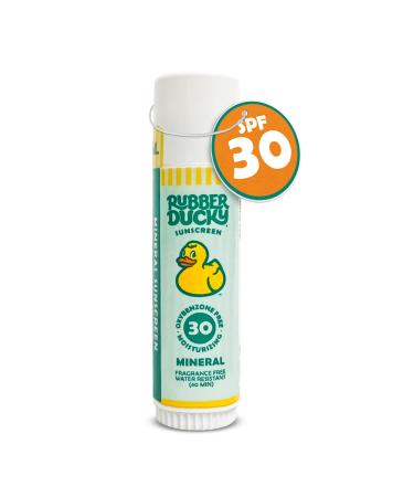 Rubber Ducky- SPF 30 Mineral Face Sunscreen Stick Water Resistant Moisturizing & Broad Spectrum Sunscreen Face Stick Sun Skin Protection with Vitamin E Mini Travel Size Sunblock Face Stick 0.6 oz