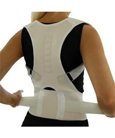Corrector Back Brace Belt Posture Corset Beige XXL