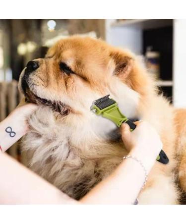 Double Sided Pet Grooming Brush for Dogs/Cats | Undercoat Rake for Shedding Control | Short to Long Hair Breeds | Reduce Shedding by 95% - Buy Online on GoSupps.com