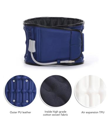 Buy Inflatable Lumbar Vertebrae Girdle - Adjustable Light Decompression Bandage for Lower Back Relief | Blue - Buy Online on GoSupps.com