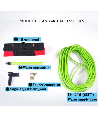 photovoltaic cleaner window cleaning pole 3-12m Window Cleaning Pole Photovoltaic Panel Cleaning Tool Extendable Cleaner for Trucks Windows Washing Multi-Purpose Water Spray Brush / 4m Ro 4m Rod 50cm brush head - Buy Online on GoSupps.com