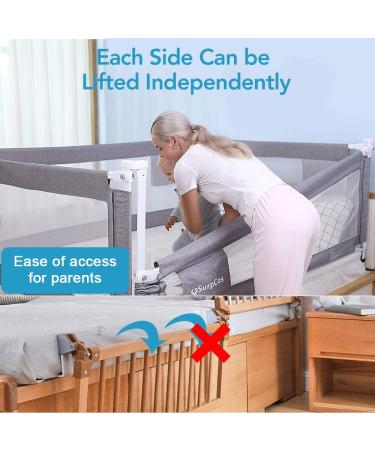 SURPCOS Bed Rails for Toddlers - Extra Long Guardrail for Twin/Double/Full/Queen/King Mattress (78.7 x 26 inches) - Upgraded Design for Kid's Safety - Buy Online on GoSupps.com