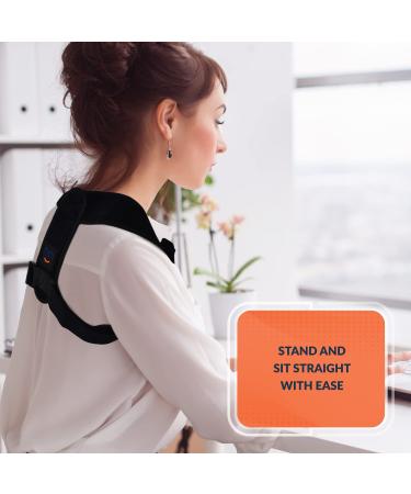 Persanna Posture Corrector Back Brace for Women and Men - Upper Back Support for Shoulder & Neck Pain Relief - Adjustable Back Straightener for Scoliosis & Kyphosis - Thoracic Spine Trainer - Buy Online on GoSupps.com