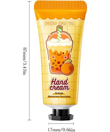 Mini Hand Creams Hand Cream Moisturizing Cream Repairing Hand Cream Hand Cream Gift Idea Valentine's Day Birthday Gift for Women Men (Orange) - Buy Online on GoSupps.com