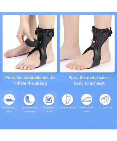 Buy Foot Varus Orthosis for Hemiplegia Ankle Support with Inflatable Airbag | Medical Walking Stabilizer (Left XL) - International Shipping Available - Buy Online on GoSupps.com