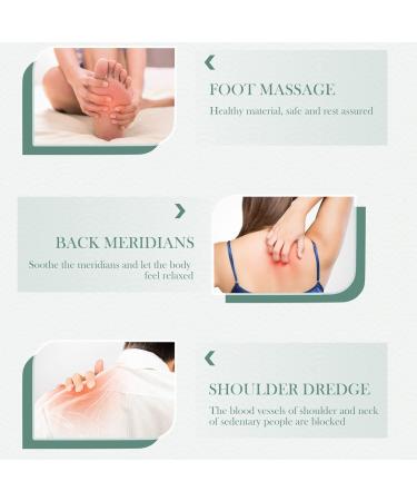 Tovinanna 2-Piece Manual Head & Scalp Massage Device | Gua Sha Face Massage Tools | Relaxation & Hair Care | Green - 16.5x5.5x3cm - Buy Online on GoSupps.com