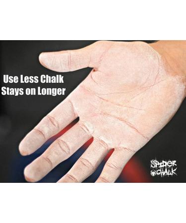 Spider Chalk Weightlifting Block Chalk - Best Gym Workout Chalk for Weights, Gymnastics, Rock Climbing - 99% Pure Block Athletic Chalk - USA Made - Buy Online on GoSupps.com