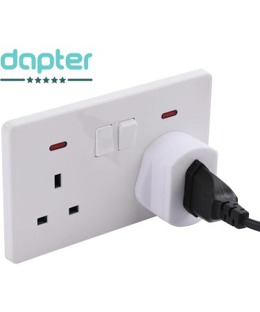Buy Plug Adapter & Shaver Adapter | 2-Pack 2-Pin to 3-Pin Bathroom Socket Converter | International Shipping - Buy Online on GoSupps.com