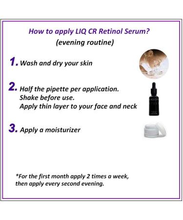 LIQ CR Serum Night 0.3% Retinol SILK Anti-Aging Anti Wrinkle Correction Serum 30ml 1oz - Buy Online on GoSupps.com