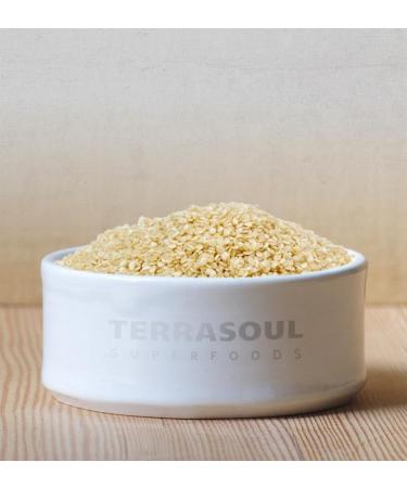 Terrasoul Superfoods Organic Hulled Sesame Seeds 6 Lbs (3 Pack) - Ideal for Tahini | Gluten-Free & Raw - Buy Online on GoSupps.com