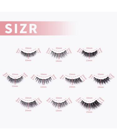 Magnetic Eyelashes with Tweezers and Waterproof Eyeliner - Reusable 3D 5D Magnetic Lashes Kit with 10 Styles - Faux Mink, Long Lasting, Natural Look - No Glue Needed | 10 Pair Pack - Buy Online on GoSupps.com