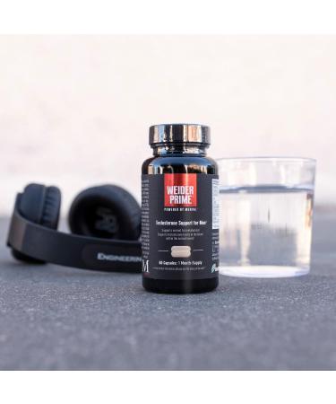 Weider Prime Testosterone Support for Men | Ashwagandha Extract (KSM-66) | Energy, Muscle, Focus | 60 Capsules - Buy Online on GoSupps.com