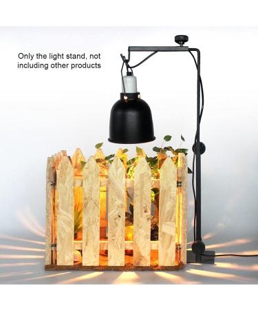 Adjustable Reptile Lamp Stand Holder - Optimal Habitat Lighting for Hermit Crayfish Bearded Dragons Turtles Geckos & Lizards (Black) - Buy Online on GoSupps.com