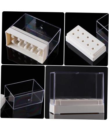 Housoutil 1pc Grinding Head Storage Box Container Grinding Head Display Base Pedicure Drill Bit Stand Manicure Grinding Head Holder Bit Holder White Nail - Buy Online on GoSupps.com