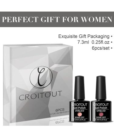 Croitout Cat Eye Gel Nail Polish Set with 1 Magnet Shellac Nail Gel Polish Colours Set Magnetic Gel Nail Polishes Set Soak Off Shellac Gel Nail Polish UV Kit Best Gift for Women 6 x 7.3ml UK-4MY-006 1 count (Pack of 4) - Buy Online on GoSupps.com
