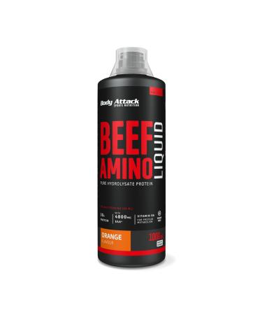 Body Attack Beef Amino Liquid oranje 1 x 1000 ml