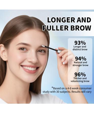 Natural Eyebrow Growth Serum To Grow Brows for Women Fuller Thicker Longer Brows 3ML Plant Extracts Enhancer Visible Growth in 4 Weeks Vegan & Cruelty-Free White - Buy Online on GoSupps.com