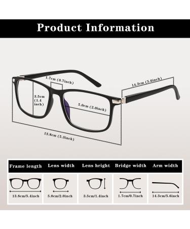Vecien Blue Light Filter Glasses - Anti UV400 Computer & Gaming Glasses for Men & Women - Reflective Black/Brown Tortoise Style - Buy Online on GoSupps.com
