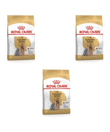 Royal Canin Yorkshire Terrier Adult | Pack of 3 | 3 x 500 g | Dry food for Yorkshire Terrier Adult | From 10 Months | to Help Age Healthy
