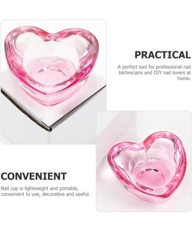 Ipetboom Nail Cup Jewelry Dish Nail Dish Manicure Art Dish Dappen Dish Cup Dappen Dish for Acrylic Nails Nail Art Equipment Nail Dampen Dish Nail Art Dish Glass Accessories Pink - Buy Online on GoSupps.com