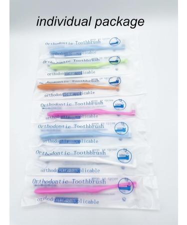 Boyizupha 7 Pcs End Tuft Tapered Trim Toothbrush Set - Compact and Medium Bristles (Color Random) - Interspace Brush for Precision Cleaning - Buy Online on GoSupps.com