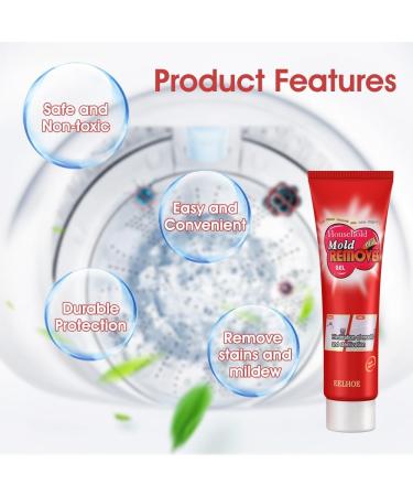 CLIUNT 2PCS Mould Remover Gel UK Powerful Magic Extreme Gel Household Mould Cleaner Gel for Bathroom Kitchen and Household (2 * 120g) - Buy Online on GoSupps.com
