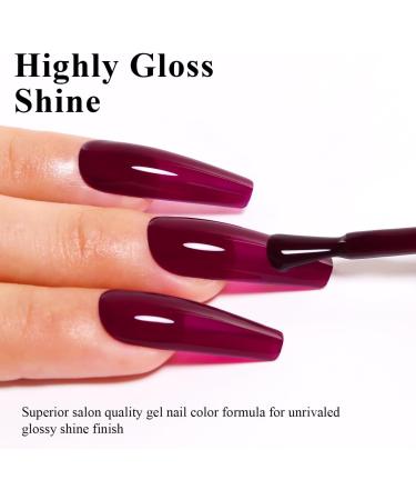 Imtiti Red Gel Nail Polish Cherry Chutney Red Gel Polish Autumn Winter Gel Nail Polish Soak Off LED UV Nail Gel Polish DIY Nail Art Starter Manicure Salon Gel Nail Kit 15ML - Buy Online on GoSupps.com