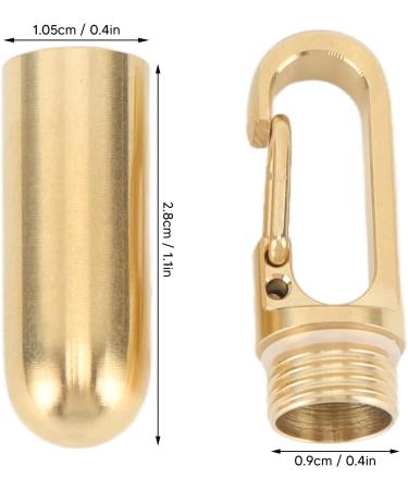 Small Keychain Pill Holder - Mini Portable Stainless Steel Medicine Storage for Travel & Camping - Buy Online on GoSupps.com