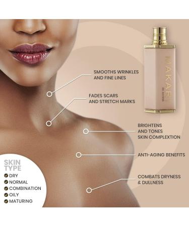 Makari Classic Body Beautifying Whitening Milk 4.75 fl.oz Lightening & Moisturizing Body Lotion with Vegeclairine Whitening Treatment for Dark Spots Acne Scars & Stretch Marks - Buy Online on GoSupps.com