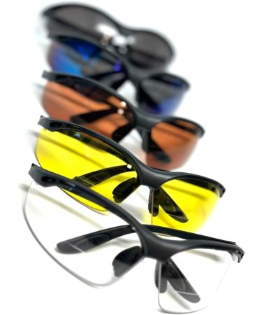 Calabria 91348 Anti Fog Bifocal Reading Safety Glasses +2.50 | Blue Mirror Men's & Women's Eye Protection Eyewear - Buy Online on GoSupps.com